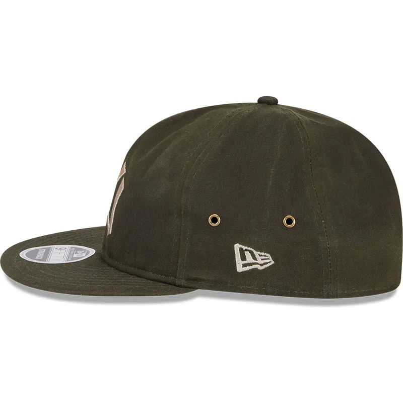 kepure-plokscia-zalia-reguliuojamas-9fifty-waxed-canvas-new-york-yankees-mlb-new-era