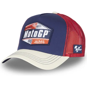 Von Dutch MOTO GP2 MotoGP Navy Blue and Red Trucker Hat