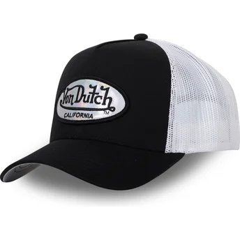 Von Dutch PASTEL BLK Black and White Trucker Hat