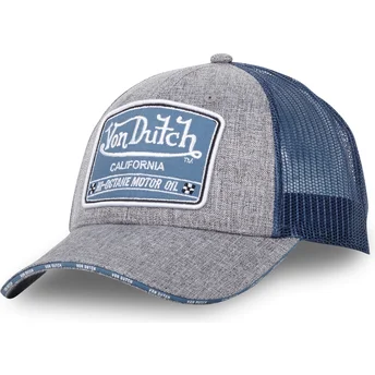 Czapka trucker szara i niebieska MIXGREY01 Von Dutch