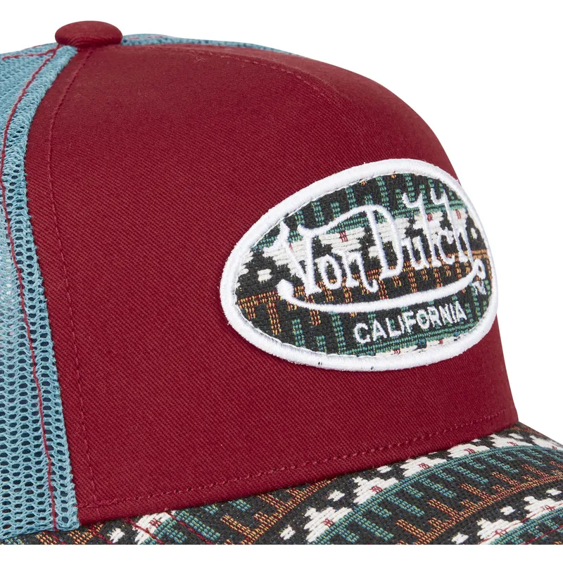 czapka-trucker-czerwono-niebieska-eth03-von-dutch