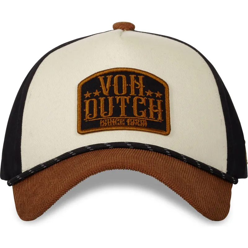 kepure-islenkta-ruda-snapback-vint01-von-dutch