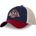 von-dutch-curved-brim-vint05-blue-beige-and-red-snapback-cap