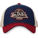 von-dutch-curved-brim-vint05-blue-beige-and-red-snapback-cap