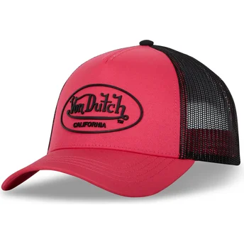 Von Dutch FLU P Pink and Black Trucker Hat