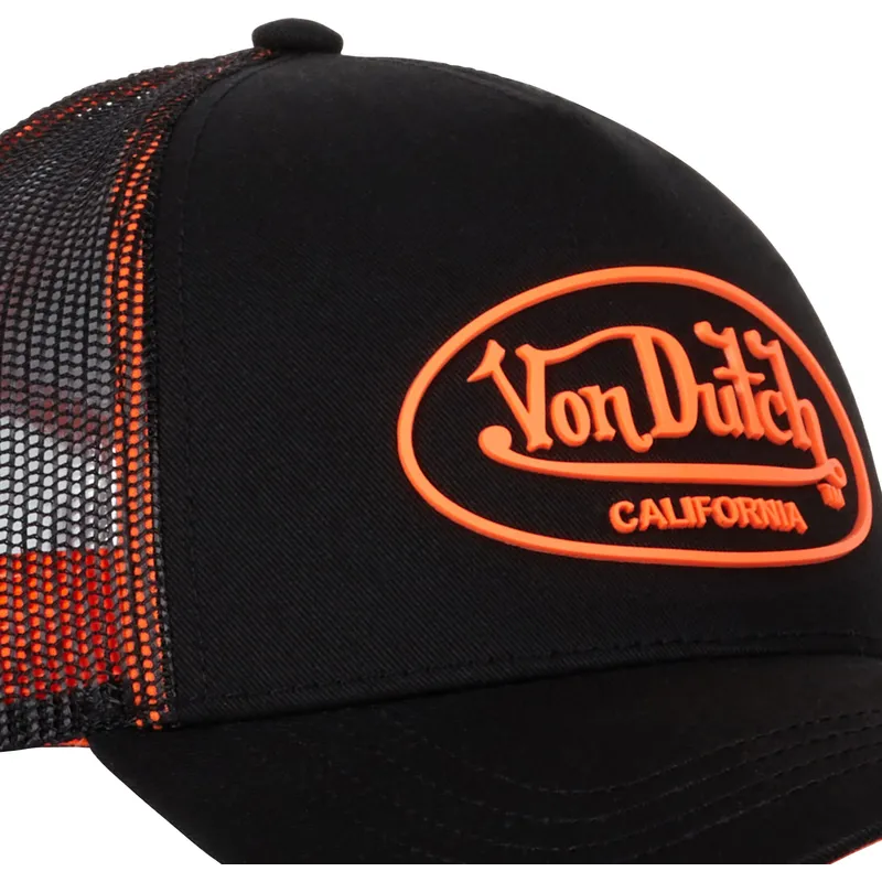 czapka-trucker-czarna-i-pomaranczowa-dom-o-von-dutch