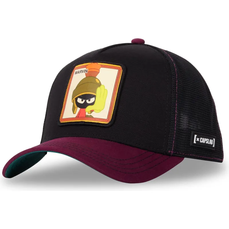 kepure-islenkta-juoda-snapback-loo10-vmar-marsiukas-marvinas-looney-tunes-capslab