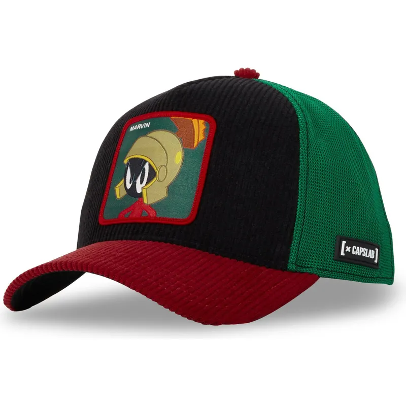 czapka-trucker-czarna-zielona-i-czerwona-marvin-marsjanczyk-loo10-mar-looney-tunes-od-capslab