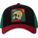 capslab-marvin-the-martian-loo10-mar-looney-tunes-black-green-and-red-trucker-hat