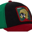 capslab-marvin-the-martian-loo10-mar-looney-tunes-black-green-and-red-trucker-hat