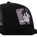 kepure-islenkta-juoda-snapback-loo10-duc-daffy-duck-looney-tunes-capslab