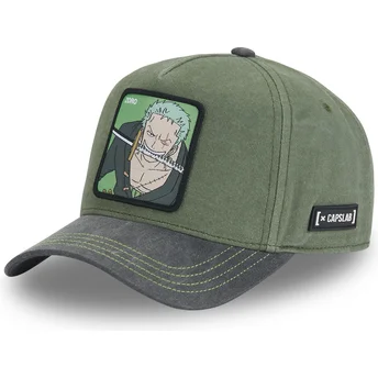 Capslab Curved Brim Roronoa Zoro OP4 ZOR One Piece Green Snapback Cap