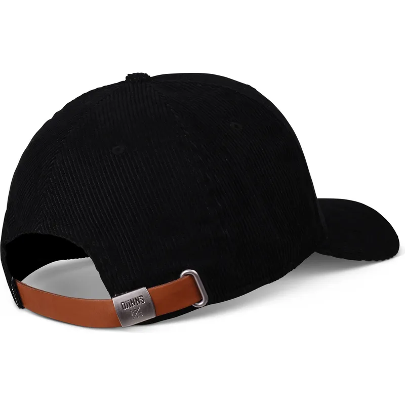 czapka-z-daszkiem-czarna-regulowana-truefit-corduroy-od-djinns