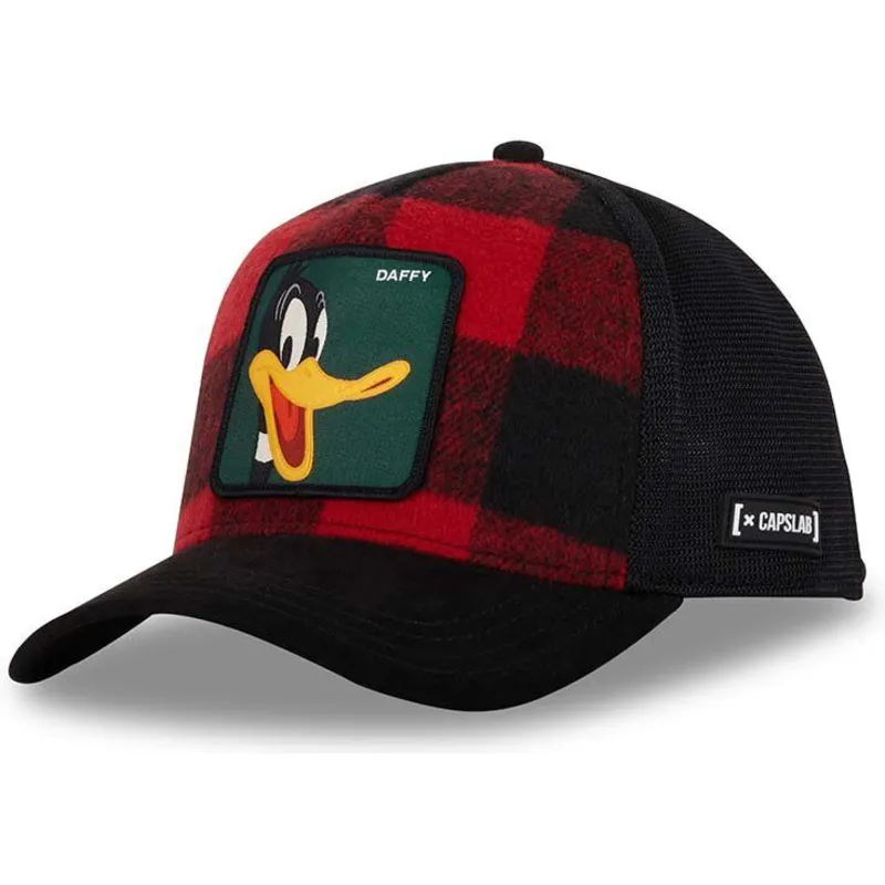 czapka-trucker-czerwono-czarna-kaczor-daffy-loo10-lum-looney-tunes-od-capslab