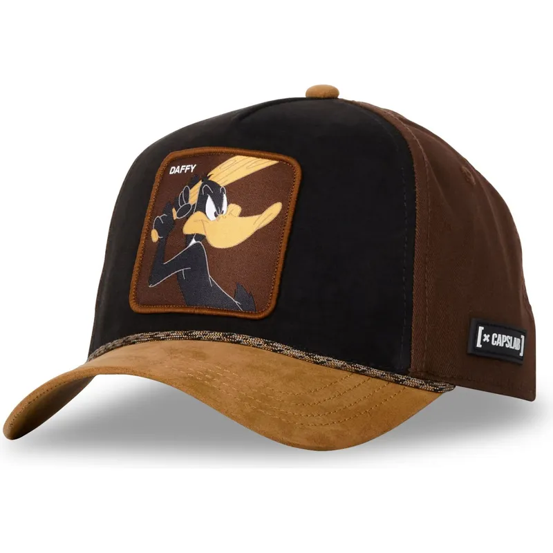 czapka-trucker-czarna-i-brazowa-kaczor-daffy-loo10-daf-looney-tunes-od-capslab