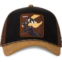 czapka-trucker-czarna-i-brazowa-kaczor-daffy-loo10-daf-looney-tunes-od-capslab