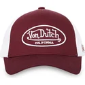 czerwona-i-biala-regulowana-czapka-trucker-lof-b15-marki-von-dutch