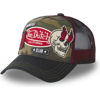 Cap išlenkta camouflage snapback Von Dutch