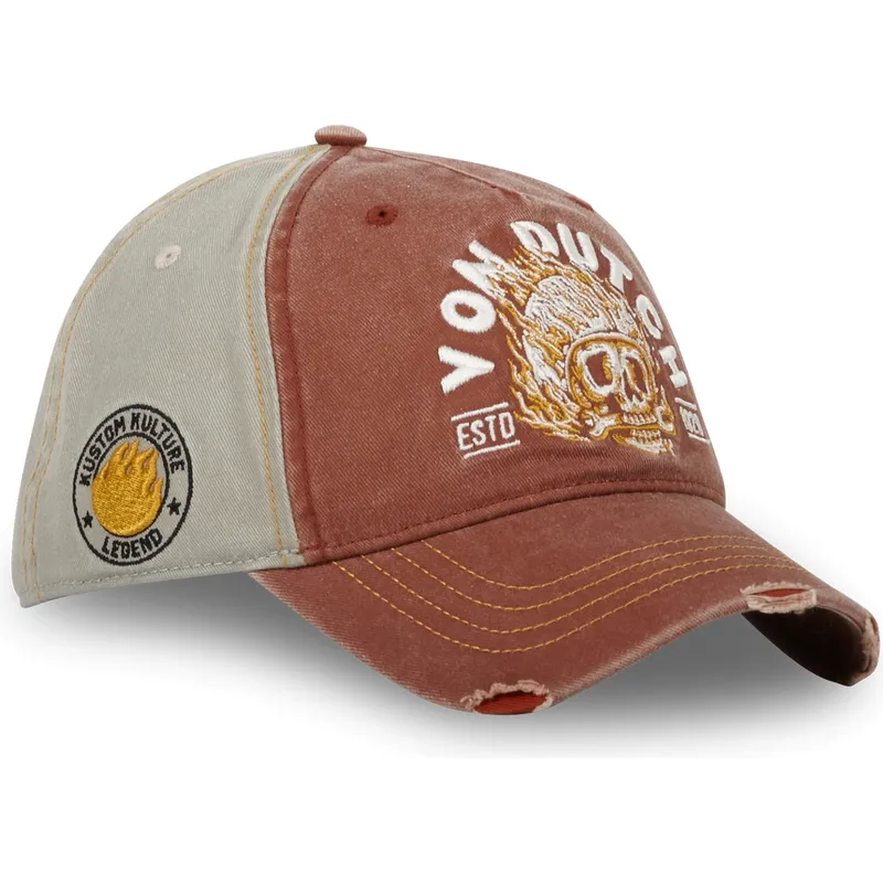 kepure-islenkta-ruda-reguliuojamas-fir-cb-von-dutch