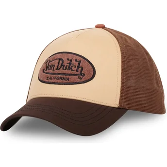 Brązowa czapka trucker TERRYLOG01 marki Von Dutch