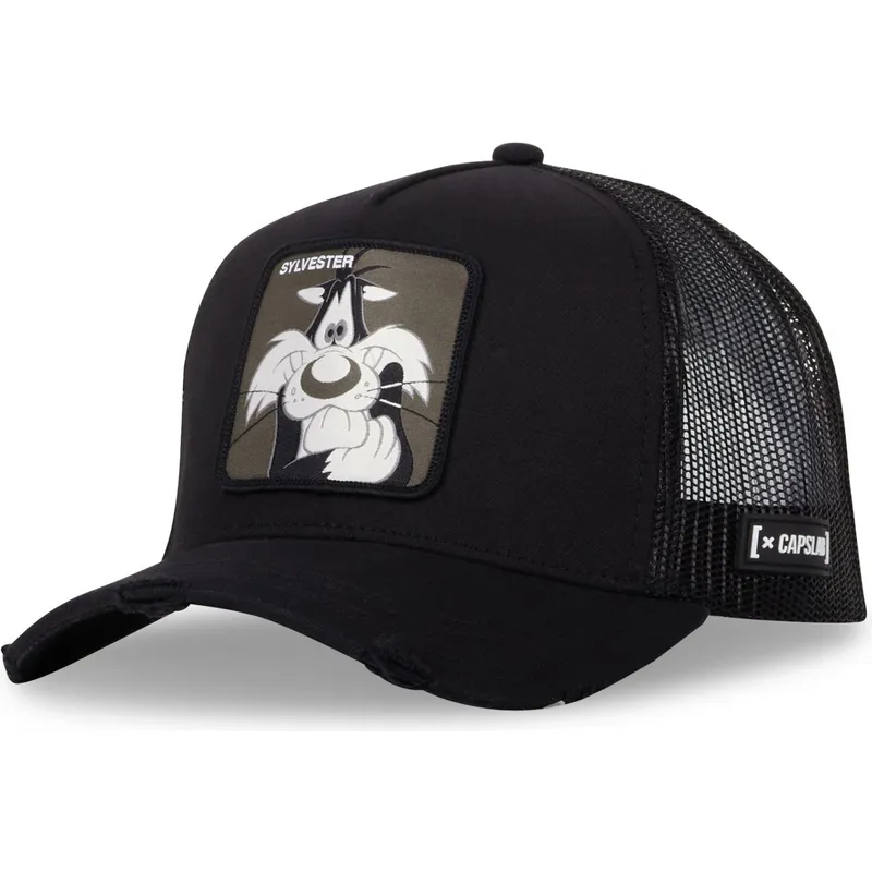 kepure-islenkta-juoda-snapback-loo10-syl-silvestras-looney-tunes-capslab
