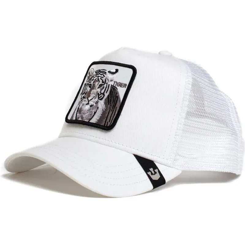 czapka-trucker-biala-tygrys-silver-tiger-od-goorin-bros