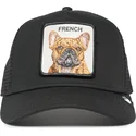 czapka-trucker-czarna-pies-buldog-francuski-the-french-frenchie-the-farm-goorin-bros