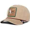 bezowa-czapka-z-daszkiem-snapback-kaczka-lucky-duck-canvas-the-farm-od-goorin-bros