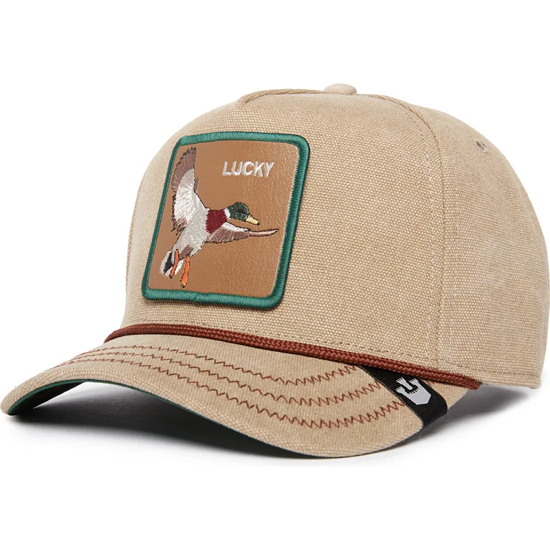 kepure-islenkta-smelio-snapback-lucky-duck-canvas-the-farm-goorin-bros