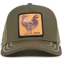 zielona-czapka-z-zakrzywionym-daszkiem-snapback-kogut-cock-field-100-all-season-wool-the-farm-od-goorin-bros
