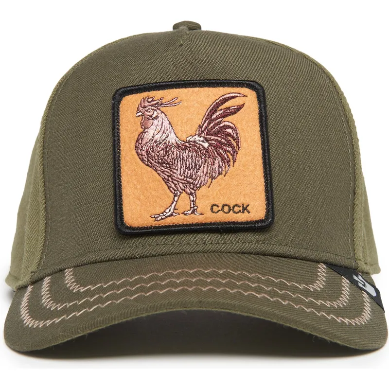 zielona-czapka-z-zakrzywionym-daszkiem-snapback-kogut-cock-field-100-all-season-wool-the-farm-od-goorin-bros