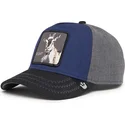 kepure-islenkta-tamsiai-melyna-snapback-goat-field-100-all-season-wool-the-farm-goorin-bros