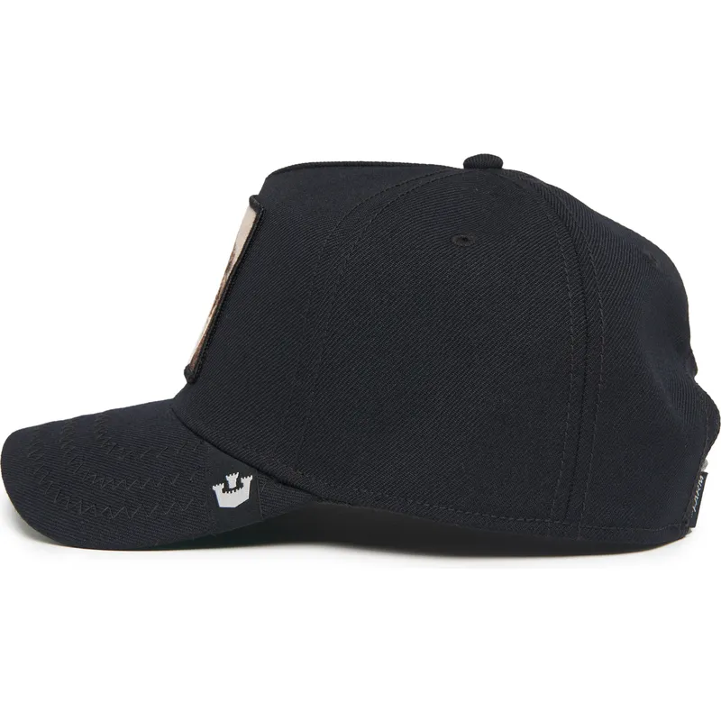 kepure-islenkta-juoda-snapback-king-field-100-all-season-wool-the-farm-goorin-bros
