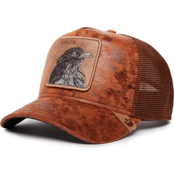 kepure-islenkta-ruda-snapback-danger-crow-the-farm-goorin-bros