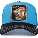 czapka-trucker-niebiesko-czarna-z-lwem-mighty-lion-fan-the-farm-od-goorin-bros