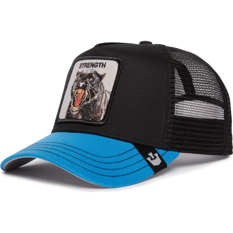 kepure-islenkta-juoda-snapback-strength-panther-fan-the-farm-goorin-bros