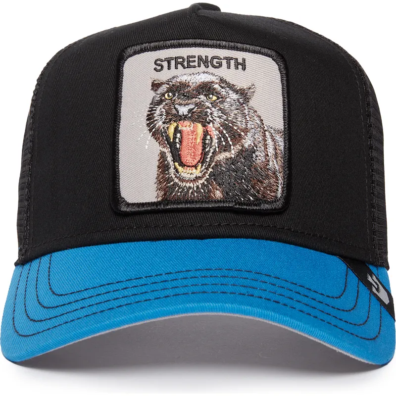 kepure-islenkta-juoda-snapback-strength-panther-fan-the-farm-goorin-bros