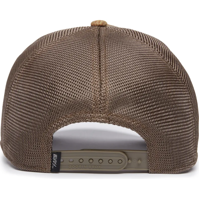 kepure-islenkta-ruda-snapback-king-moon-lion-uk-plaid-the-farm-goorin-bros