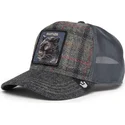kepure-islenkta-pilka-snapback-moon-panther-uk-plaid-the-farm-goorin-bros