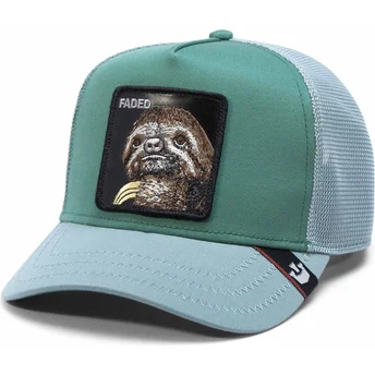 Goorin Bros. Sloth Faded Tri Tone The Farm Green Trucker Hat