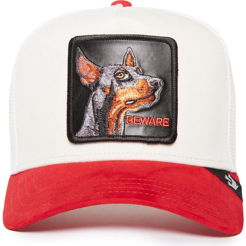 kepure-islenkta-raudona-snapback-beware-the-suede-doberman-the-farm-goorin-bros