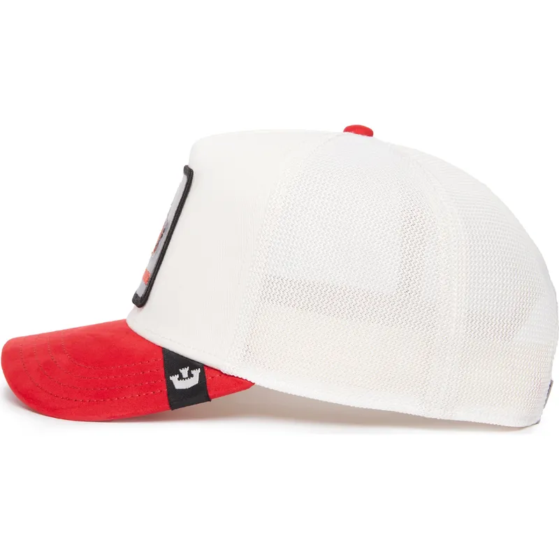 czapka-trucker-biala-i-czerwona-pies-doberman-beware-the-suede-doberman-the-farm-od-goorin-bros