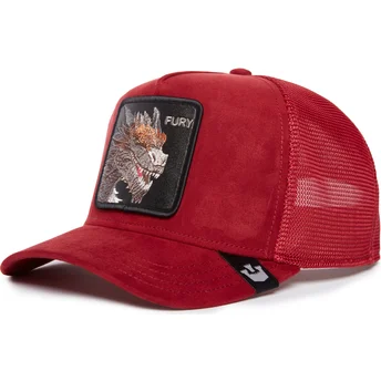 Goorin Bros. Fury The Suede Dragon The Farm Red Trucker Hat