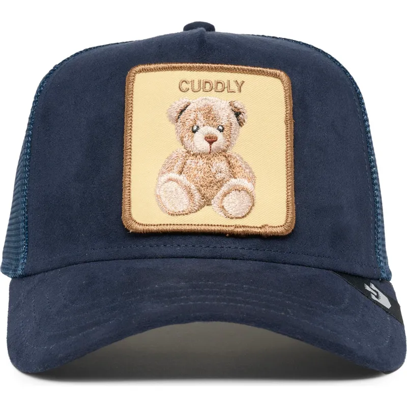 kepure-islenkta-tamsiai-melyna-snapback-the-cuddly-bear-the-farm-goorin-bros