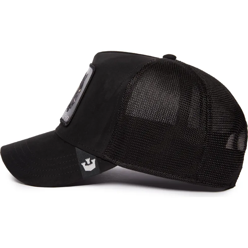 kepure-islenkta-vilkikas-juoda-snapback-pantera-the-suede-panther-blacked-out-the-farm-the-farm-de-goorin-bros