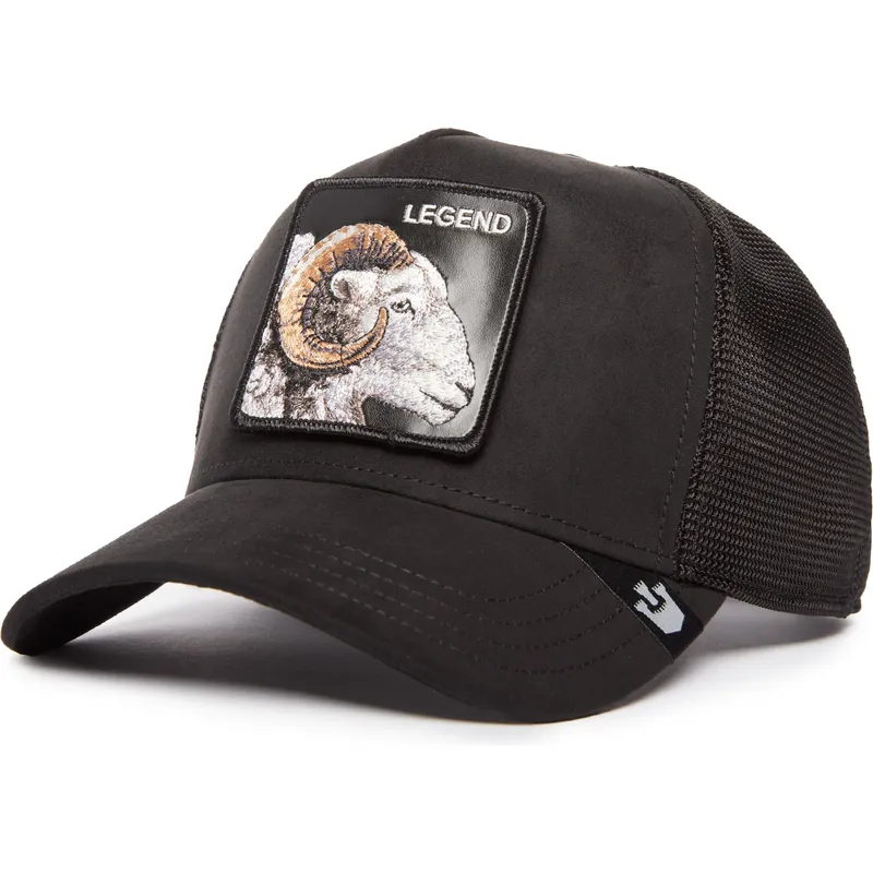 kepure-islenkta-juoda-snapback-legend-the-suede-ram-blacked-out-the-farm-goorin-bros