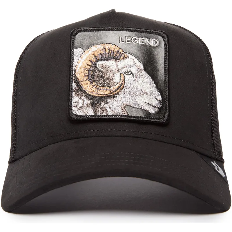 kepure-islenkta-juoda-snapback-legend-the-suede-ram-blacked-out-the-farm-goorin-bros