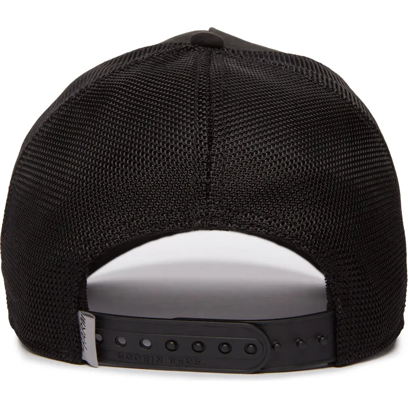 czapka-trucker-czarna-kogut-cock-the-suede-rooster-blacked-out-the-farm-od-goorin-bros
