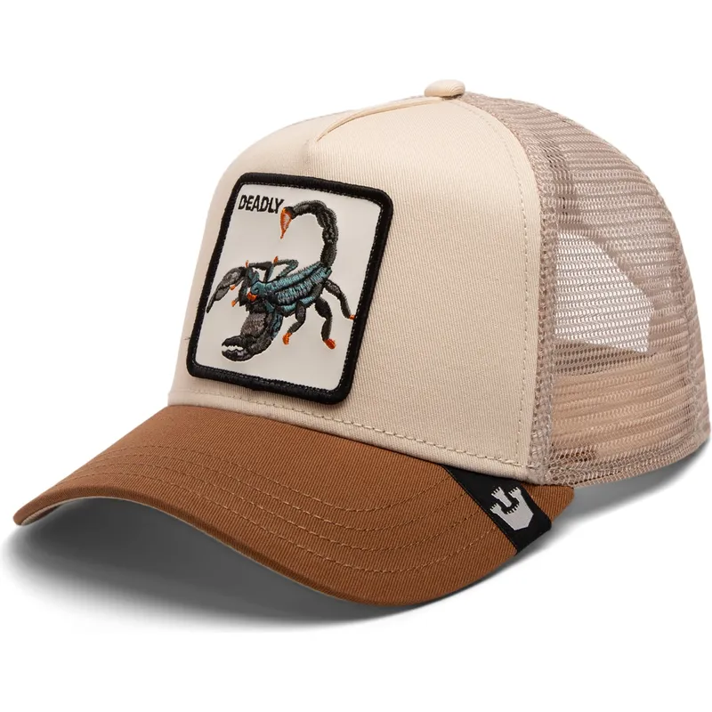 kepure-islenkta-ruda-snapback-the-deadliest-scorpion-eco-brutalism-the-farm-goorin-bros