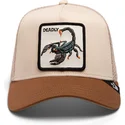 czapka-trucker-bezowa-i-brazowa-skorpion-deadly-the-deadliest-scorpion-eco-brutalism-the-farm-od-goorin-bros